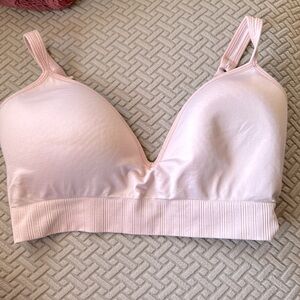Athleta Embrace Sporta Bra Small D-DD Light Pink